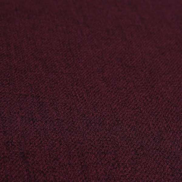 Irvine Herringbone Weave Chenille Upholstery Fabric Wine Colour