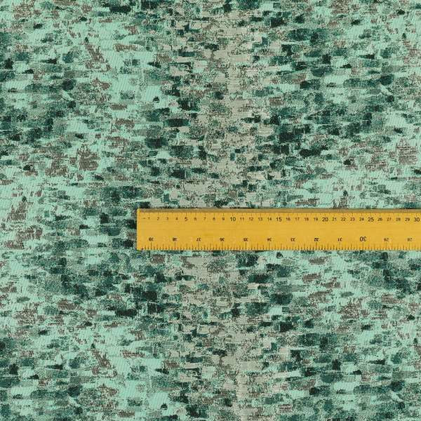 Shine Tone Blue Silver Colour Wave Striped Pattern Chenille Furnishing Upholstery Fabric JO-1196 - Handmade Cushions