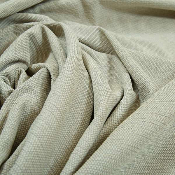 Pesaro Soft Woven Cream Colour Chenille Upholstery Fabric JO-71 - Handmade Cushions