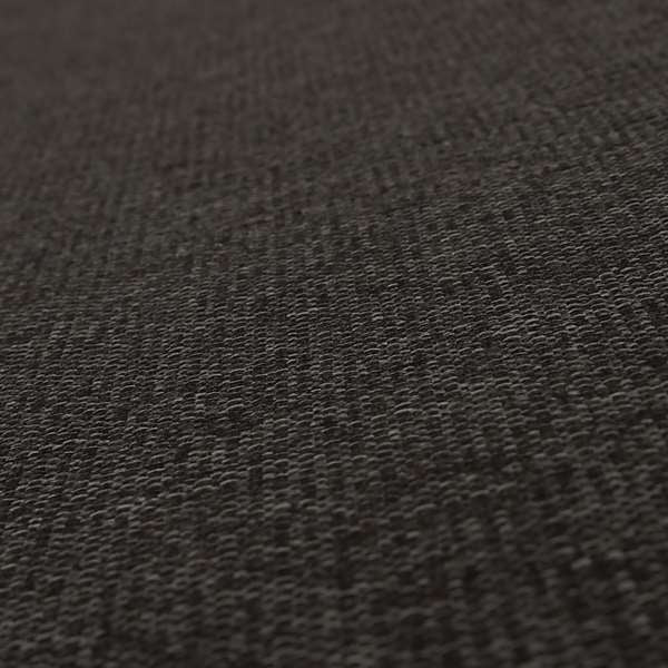 Karen Hopsack Thick Weave Black Colour Upholstery Fabric