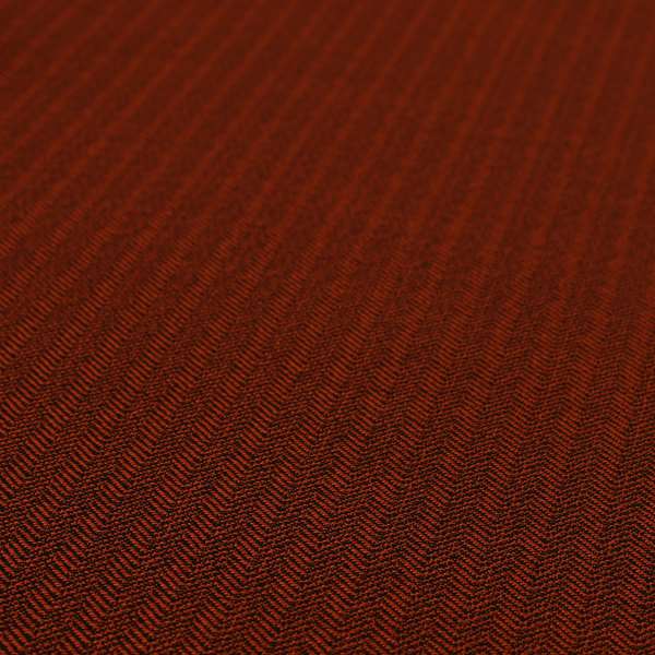 Kirkwall Herringbone Furnishing Fabric In Dark Red Colour