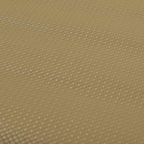 Lattice Quilted Textured Faux Leather Cream Vinyl Upholstery Fabric