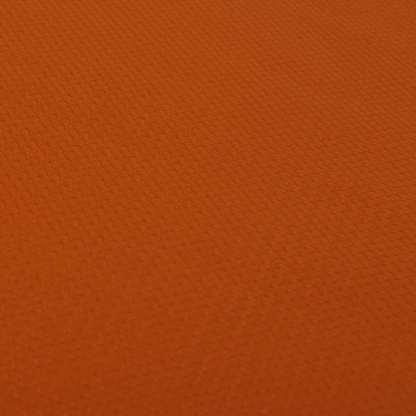Lattice Quilted Textured Faux Leather Orange Vinyl Upholstery Fabric