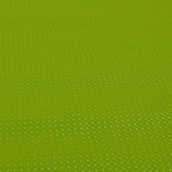 Lattice Quilted Textured Faux Leather Lime Green Vinyl Upholstery Fabric