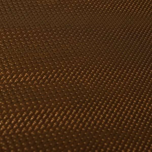 Lattice Quilted Textured Faux Leather Copper Shiny Brown Vinyl Upholstery Fabric