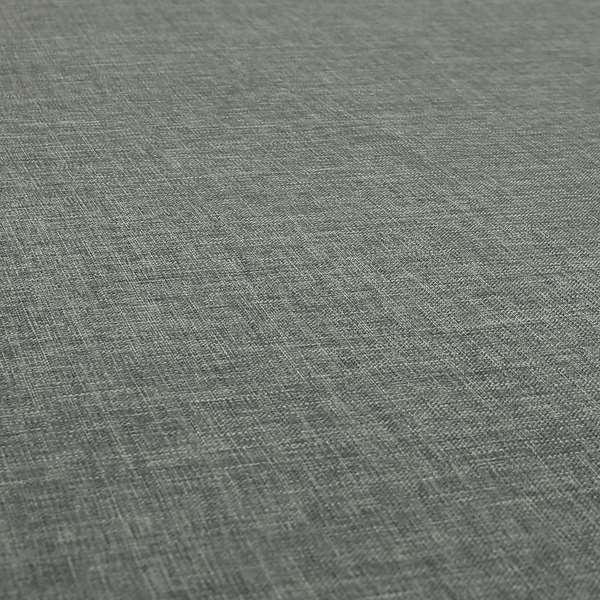 Lauren Hardwearing Linen Effect Chenille Upholstery Furnishing Fabric Silver Grey Colour - Roman Blinds