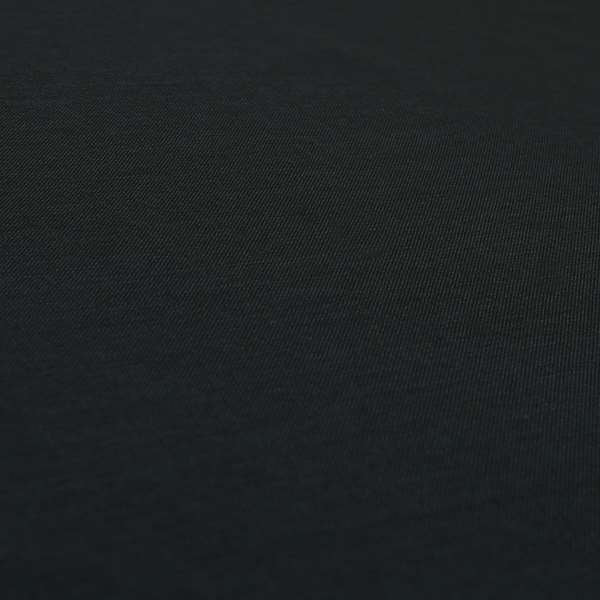 Lauren Hardwearing Linen Effect Chenille Upholstery Furnishing Fabric Black Colour - Made To Measure Curtains