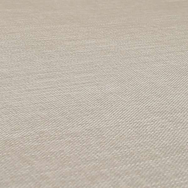 Ludlow Linen Effect Designer Chenille Upholstery Fabric In Off White Colour