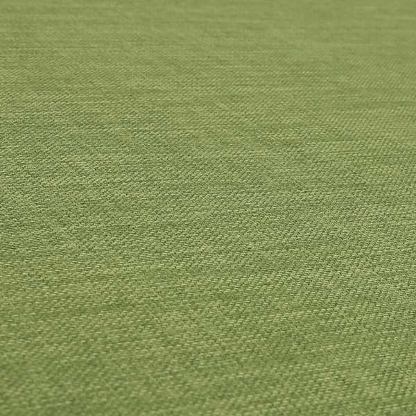 Ludlow Linen Effect Designer Chenille Upholstery Fabric In Lime Green Colour - Handmade Cushions