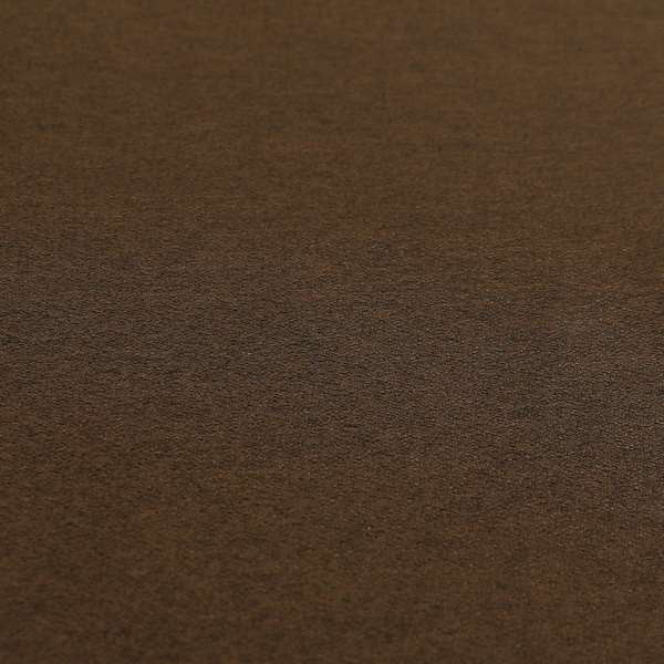 Luna Soft Textured Pastel Range Of Chenille Upholstery Fabric In Brown Chocolate Colour