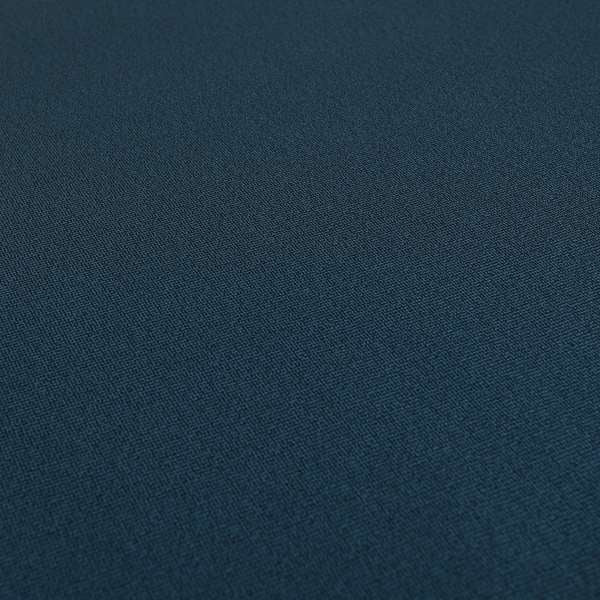 Mehari Linen Effect Flat Weave Semi Plain Upholstery Fabric In Navy Denim Blue Colour - Made To Measure Curtains