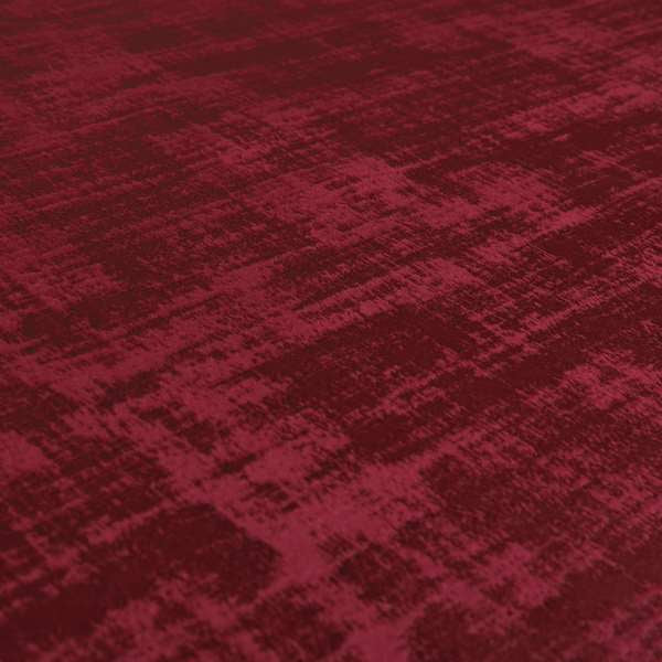 Milan Semi Plain Abstract Soft Velvet Upholstery Furnishing Fabric In Raspberry