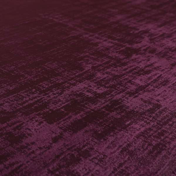 Milan Semi Plain Abstract Soft Velvet Upholstery Furnishing Fabric In Purple - Roman Blinds