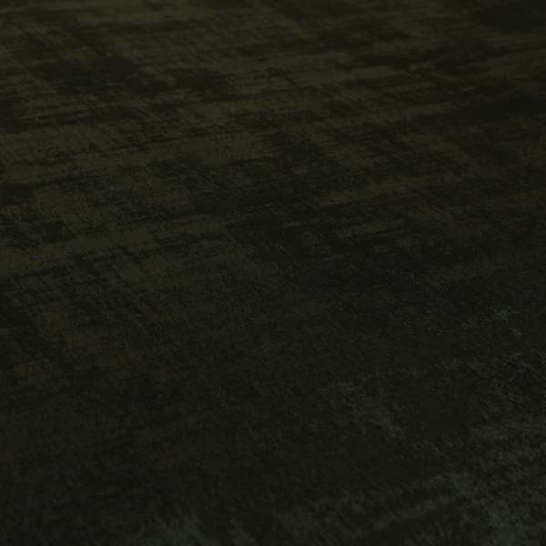 Milan Semi Plain Abstract Soft Velvet Upholstery Furnishing Fabric In Black