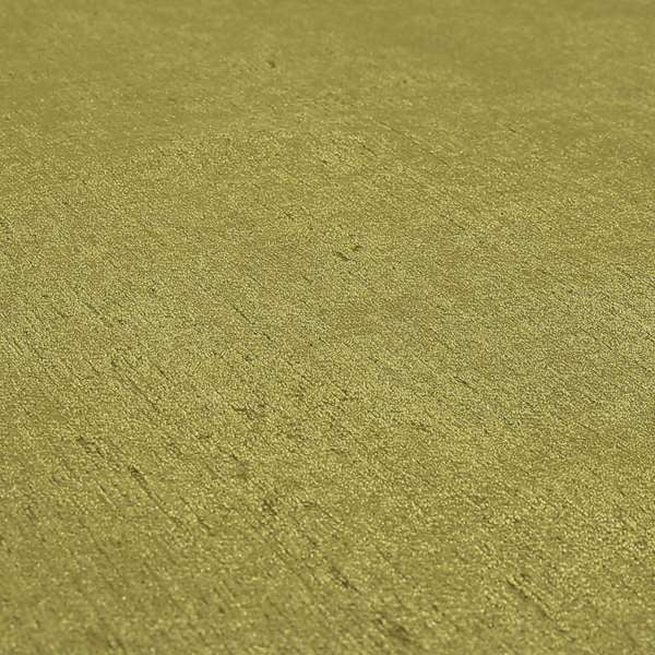 Otley Softy Shiny Chenille Upholstery Furnishing Fabric In Lime Green Colour