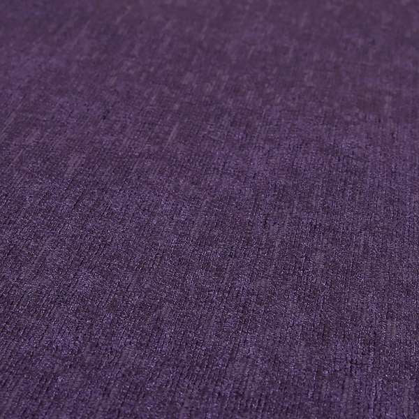 Otley Softy Shiny Chenille Upholstery Furnishing Fabric In Purple Colour