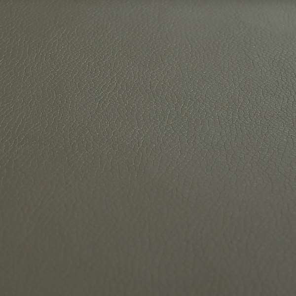 Paris Soft Medium Grey Faux Leather PU Grain Finish Look