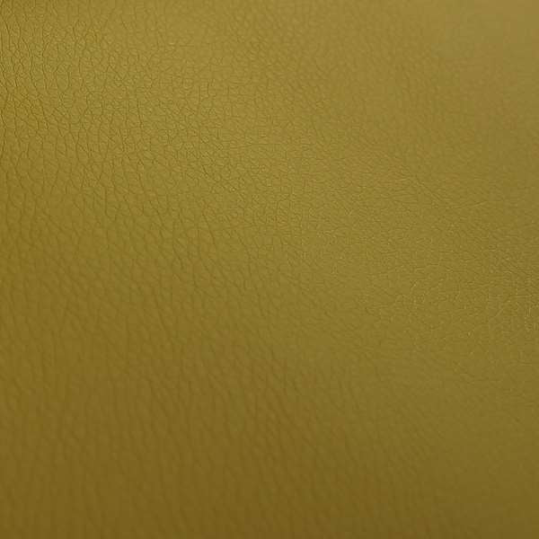 Paris Soft Zest Yellow Faux Leather PU Grain Finish Look