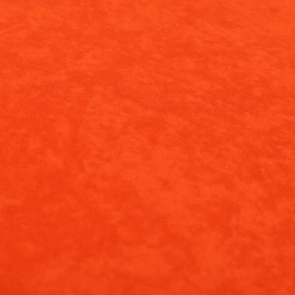 Sicily Soft Lightweight Low Pile Velvet Upholstery Fabric In Orange Colour