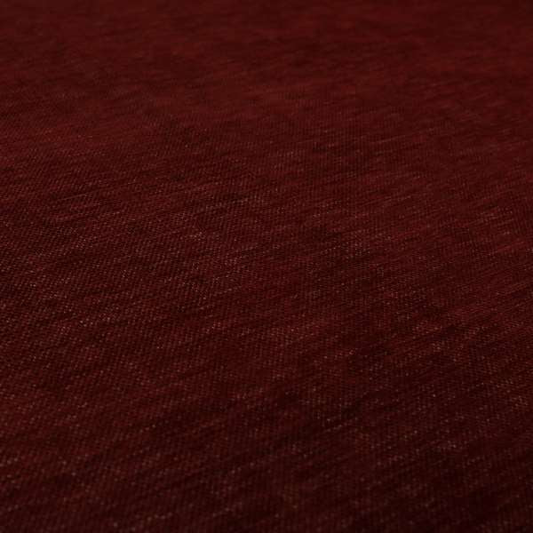 Tanga Superbly Soft Textured Plain Chenille Material Burgundy Red Colour Furnishing Upholstery Fabrics - Handmade Cushions
