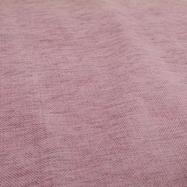 Tanga Superbly Soft Textured Plain Chenille Material Soft Pink Colour Furnishing Upholstery Fabrics - Roman Blinds