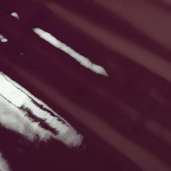 Torino Plain Smooth Gloss Finish Purple Vinyl Faux Leather Upholstery Fabric