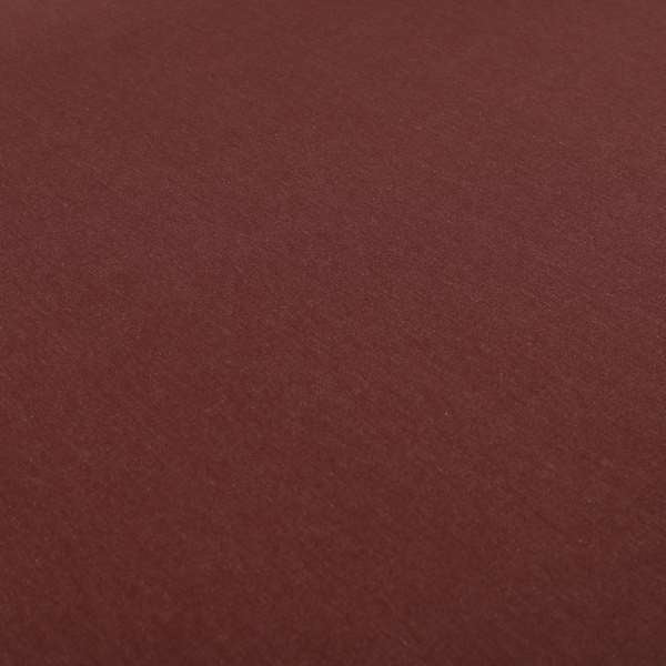 Wiltshire Plain Poly Cotton Flat Weave Upholstery Curtains Fabric In Wine Red Colour