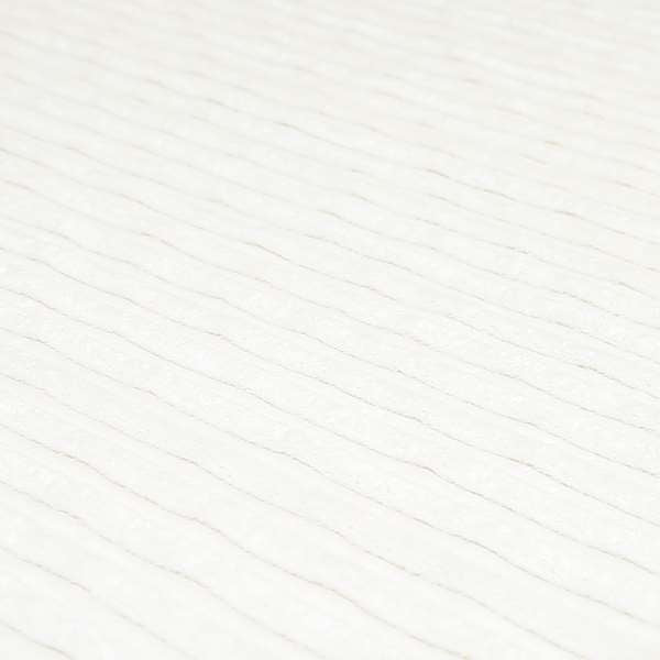 York High Low Corduroy Fabric In White Cream Colour - Roman Blinds