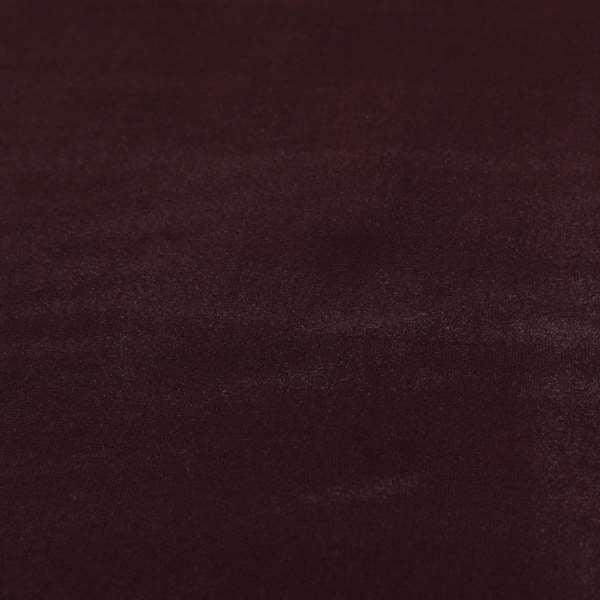 Zouk Plain Durable Velvet Brushed Cotton Effect Upholstery Fabric Eggplant Purple Colour - Roman Blinds