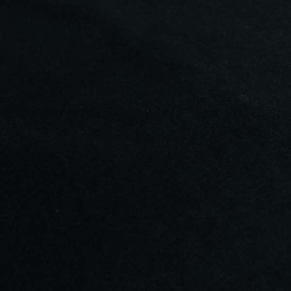 Zouk Plain Durable Velvet Brushed Cotton Effect Upholstery Fabric Jet Black Colour - Handmade Cushions