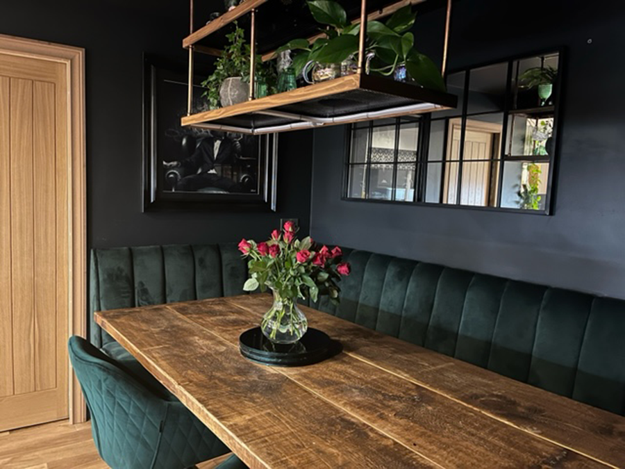Kerry Shares Her Bespoke Seating Using Venice120 Velvet Fabric