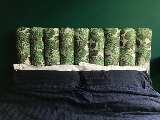 Estelle Sent A Picture Of Her Headboard Using A Floral Fabric JO-462