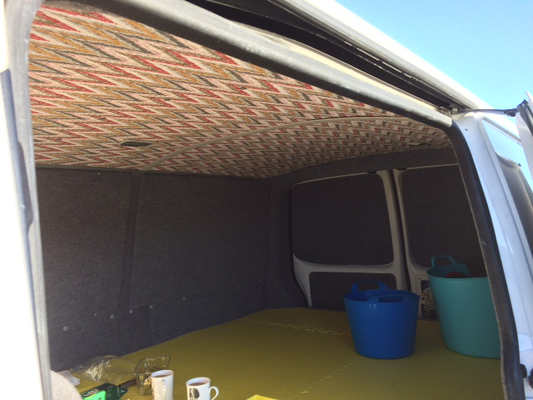 Alan With His Chevron Stripe Roof Campervan