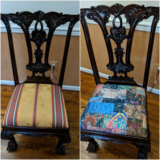 Alia With Her Patchwork CTR-66 Dining Room Chair