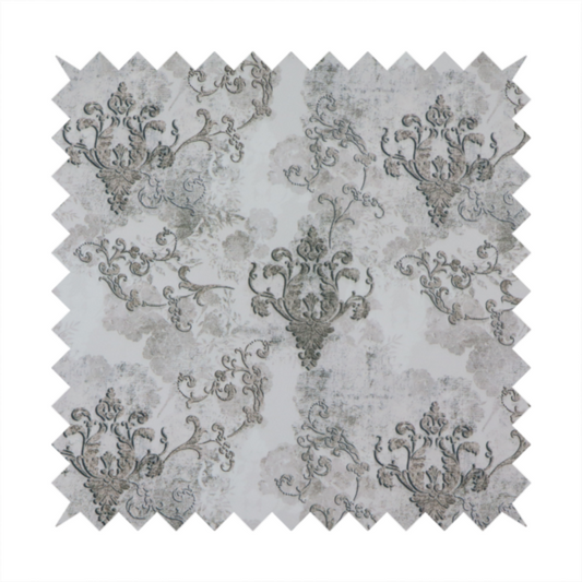 Mist & Marble Damask Upholstery Fabric 020126-20