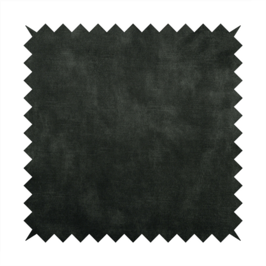 Dark Grey Black Colour Velvet Smooth Ribbed Velveteen Textured Upholstery Fabric 220323-45