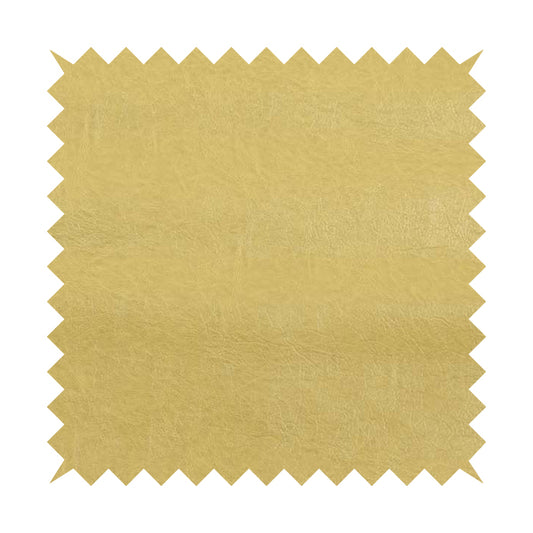 Grain Effect Vinyl Faux Leather Gold Colour Upholstery Leatherette Fabric 310122-06