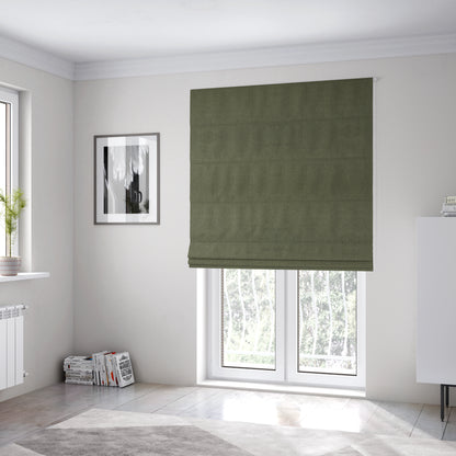 Abbotsford Super Soft Basket Weave Material Dual Purpose Upholstery Curtains Fabric In Green Grass - Roman Blinds