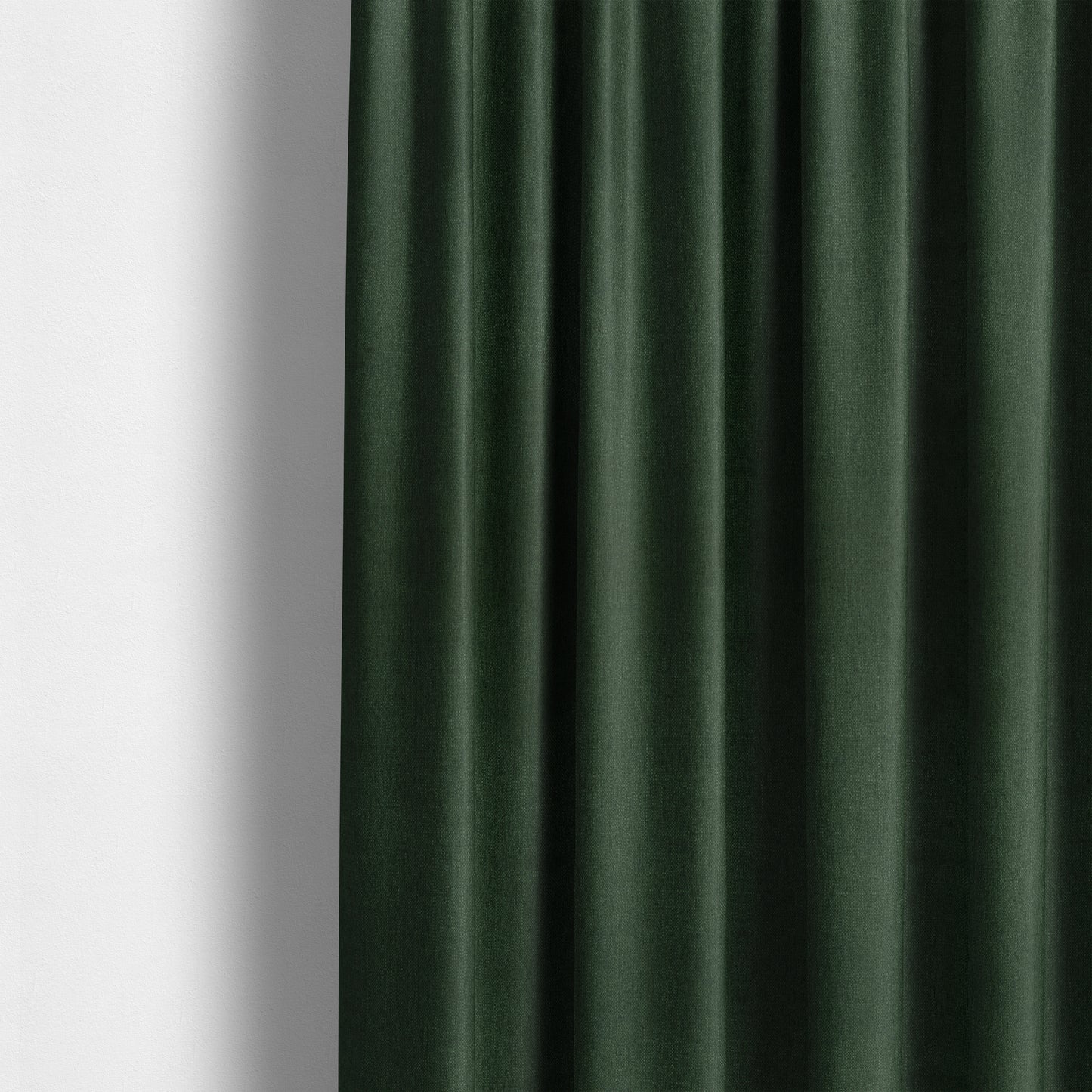 Abbotsford Super Soft Basket Weave Material Dual Purpose Upholstery Curtains Fabric In Dark Green - Made To Measure Curtains