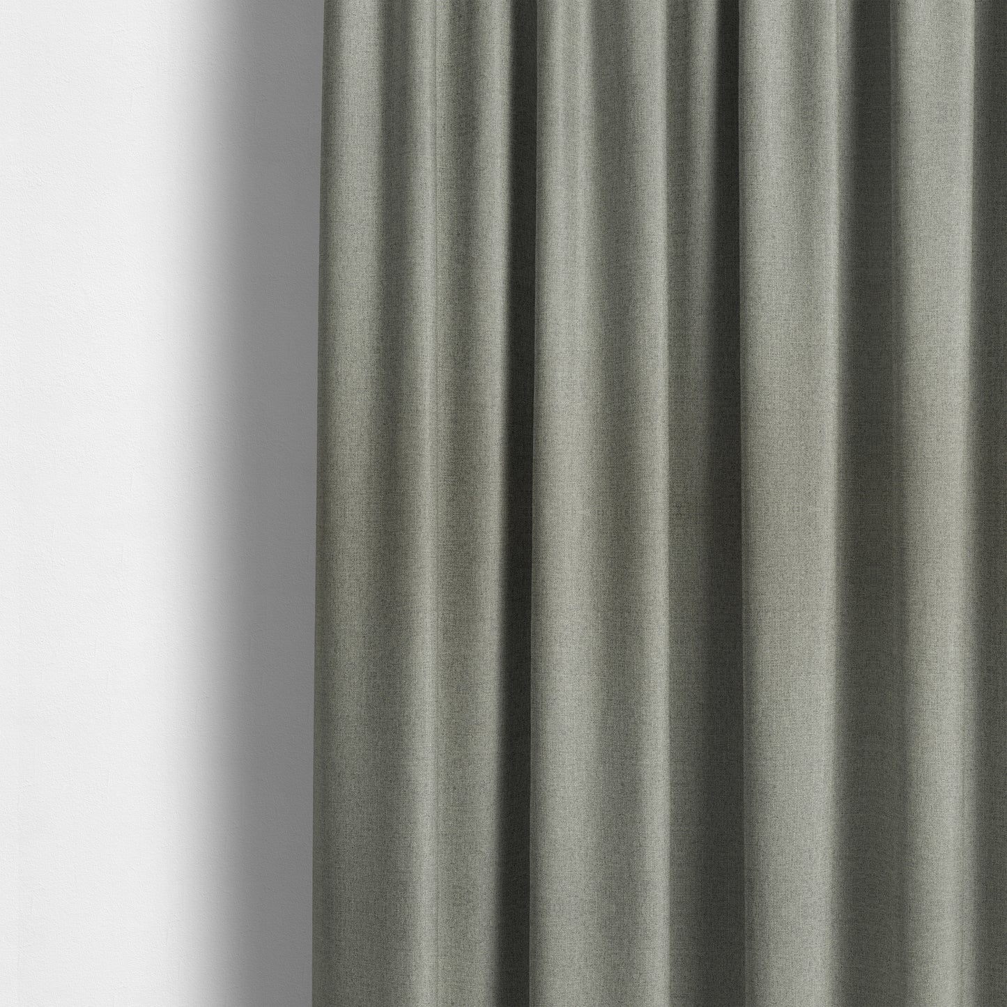 Abbotsford Super Soft Basket Weave Material Dual Purpose Upholstery Curtains Fabric In Silver - Made To Measure Curtains