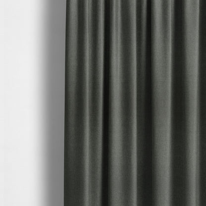 Abbotsford Super Soft Basket Weave Material Dual Purpose Upholstery Curtains Fabric In Grey - Made To Measure Curtains