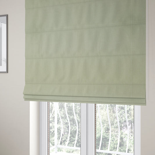 Aldwych Herringbone Soft Wool Textured Chenille Material Cream Furnishing Fabric - Roman Blinds