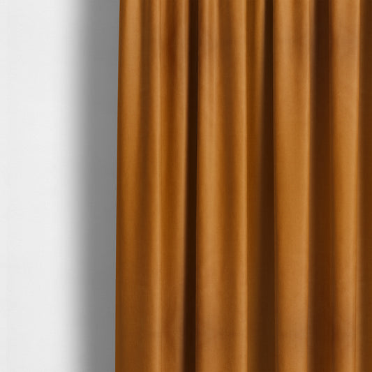 Aldwych Herringbone Soft Wool Textured Chenille Material Orange Furnishing Fabric - Made To Measure Curtains