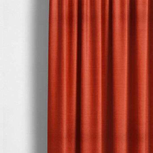 Aldwych Herringbone Soft Wool Textured Chenille Material Red Furnishing Fabric - Made To Measure Curtains