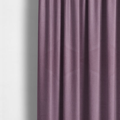 Aldwych Herringbone Soft Wool Textured Chenille Material Amethyst Purple Furnishing Fabric - Made To Measure Curtains