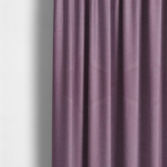 Aldwych Herringbone Soft Wool Textured Chenille Material Amethyst Purple Furnishing Fabric - Made To Measure Curtains