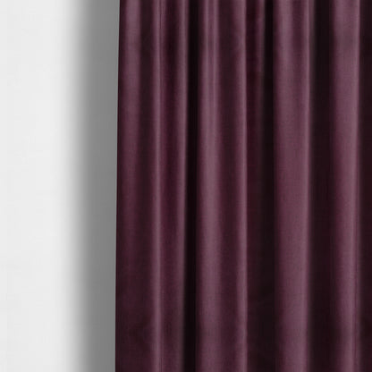 Aldwych Herringbone Soft Wool Textured Chenille Material Purple Furnishing Fabric - Made To Measure Curtains