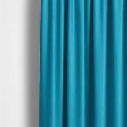 Aldwych Herringbone Soft Wool Textured Chenille Material Light Blue Furnishing Fabric - Made To Measure Curtains