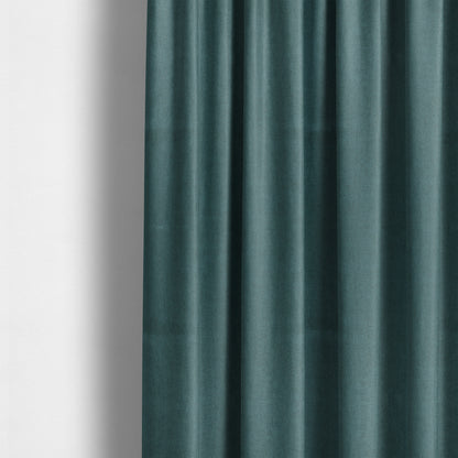 Aldwych Herringbone Soft Wool Textured Chenille Material Dark Blue Furnishing Fabric - Made To Measure Curtains