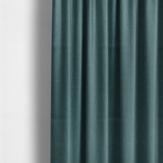 Aldwych Herringbone Soft Wool Textured Chenille Material Dark Blue Furnishing Fabric - Made To Measure Curtains